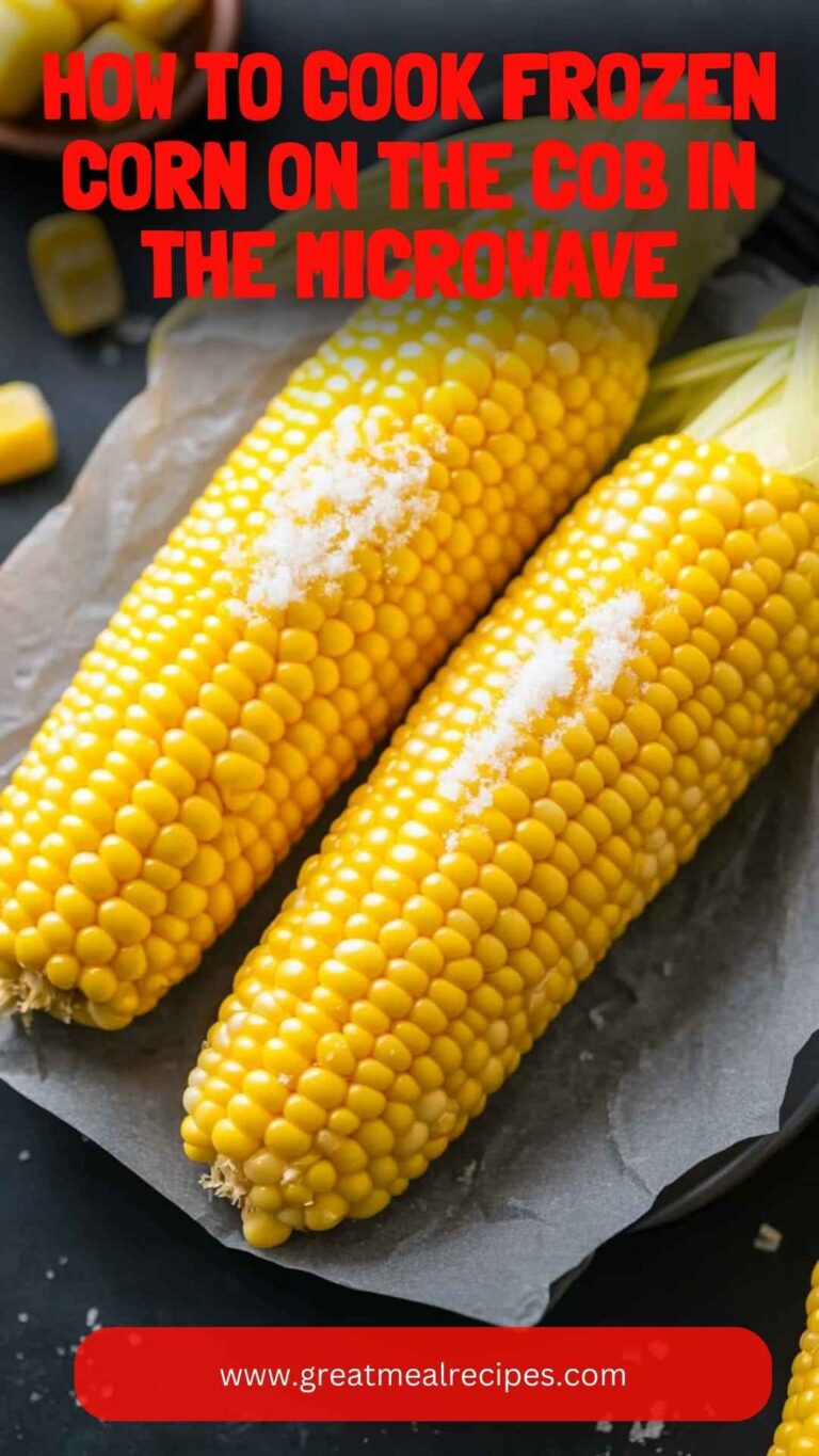 How To Cook Frozen Corn On The Cob In The Microwave – Great Meal Recipes