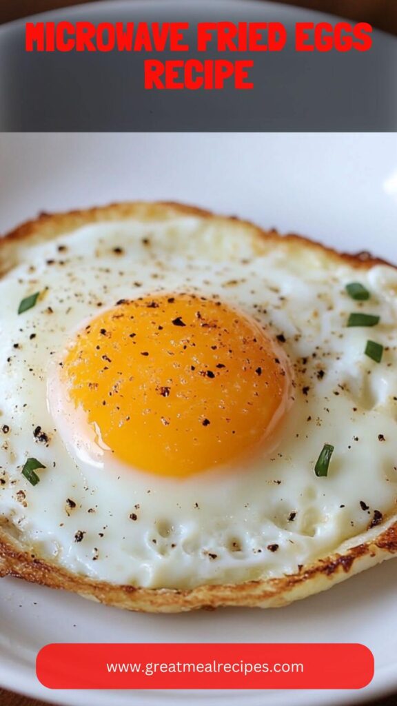 Microwave Fried Eggs Recipe