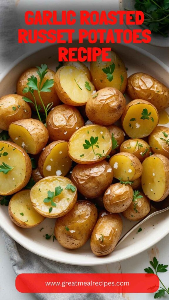 Garlic Roasted Russet Potatoes Recipe
