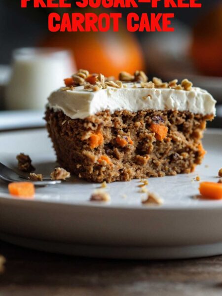 Healthy Gluten-Free Sugar-Free Carrot Cake Recipe