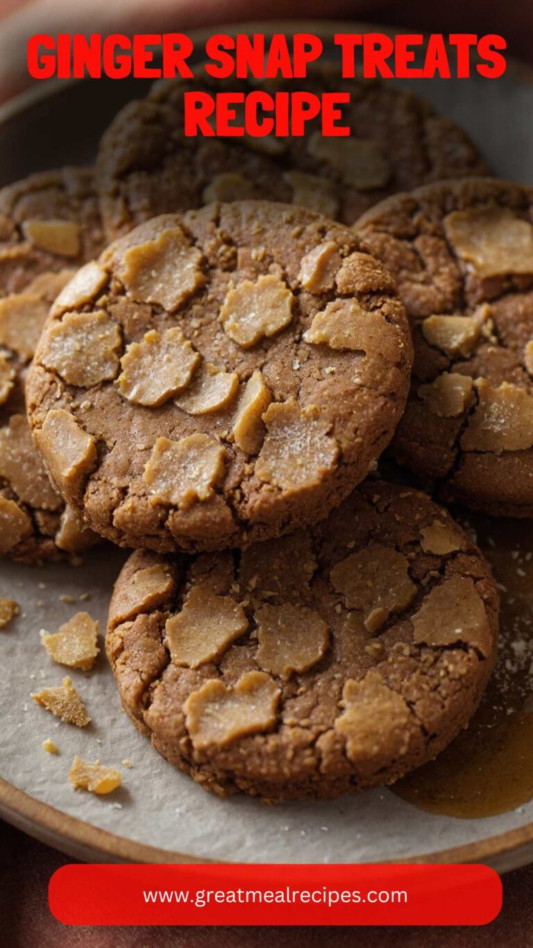 Ginger Snap Treats Recipe-Great Meal Recipes