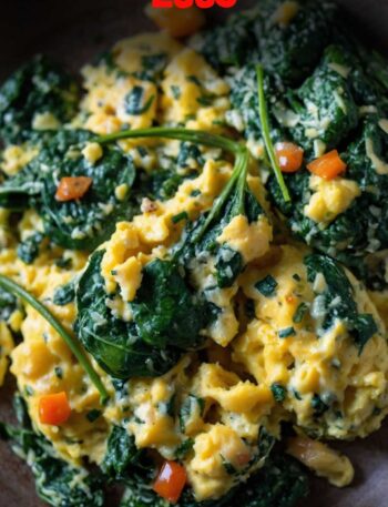 Spinach Scrambled Eggs