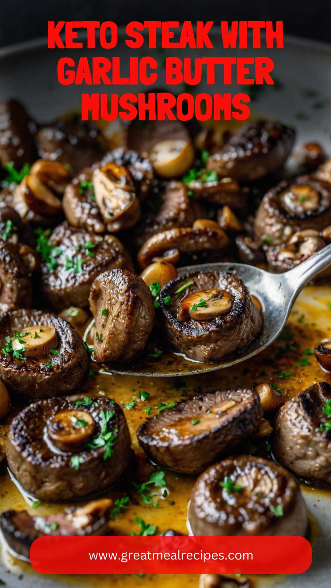 Keto Steak with Garlic Butter Mushrooms