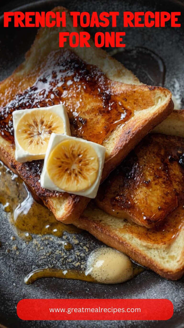 French Toast Recipe For One – Great Meal Recipes
