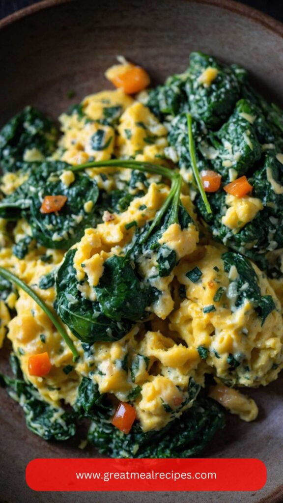 How to make Spinach Scrambled Eggs