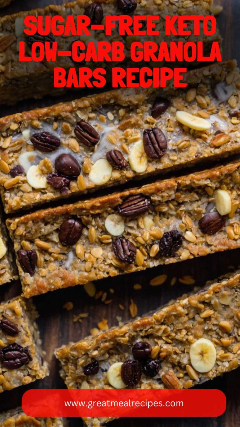 Sugar-Free Keto Low-Carb Granola Bars Recipe – Great Meal Recipes