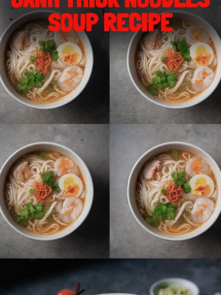 Vietnamese Banh Canh Thick Noodles Soup Recipe