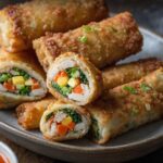 Crab Cake Egg Rolls