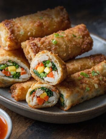 Crab Cake Egg Rolls