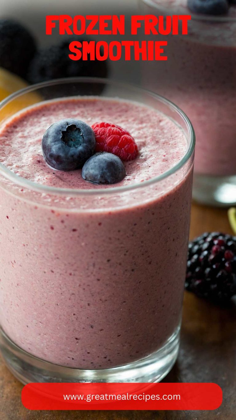 Frozen Fruit Smoothie – Great Meal Recipes