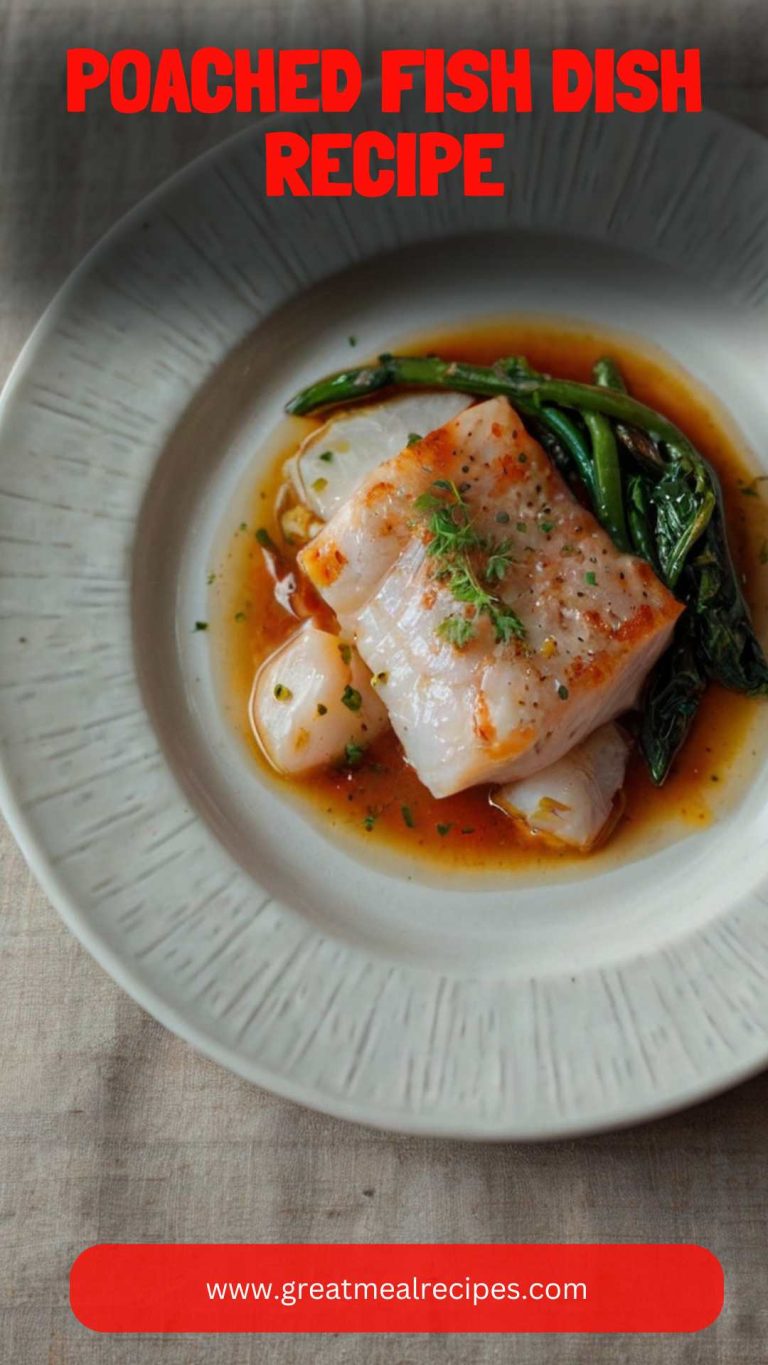Poached Fish Dish Recipe- Great Meal Recipes