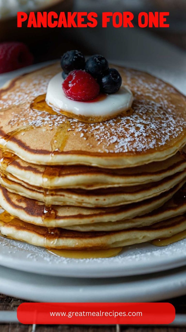 Pancakes for One – Great Meal Recipes