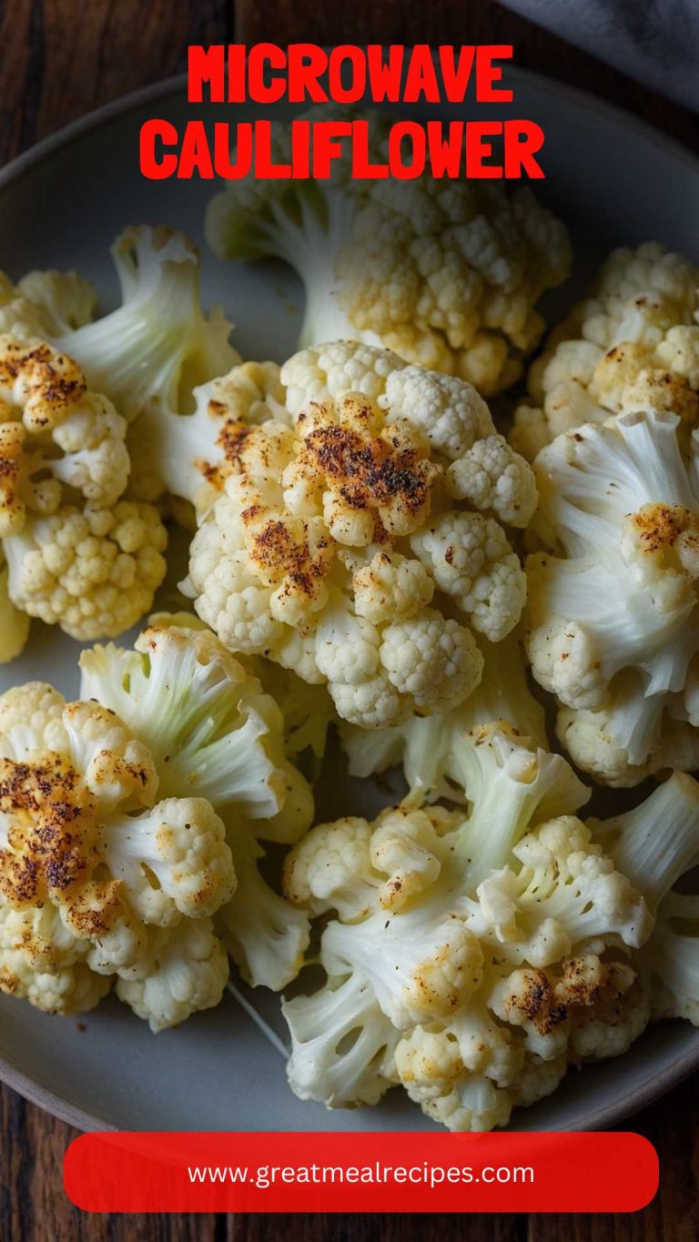 Microwave Cauliflower – Great Meal Recipes