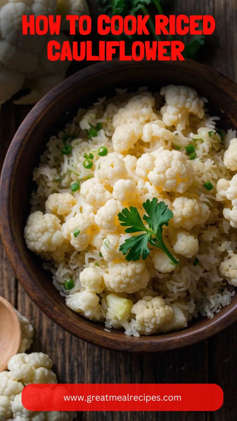 How to Cook Riced Cauliflower – Great Meal Recipes