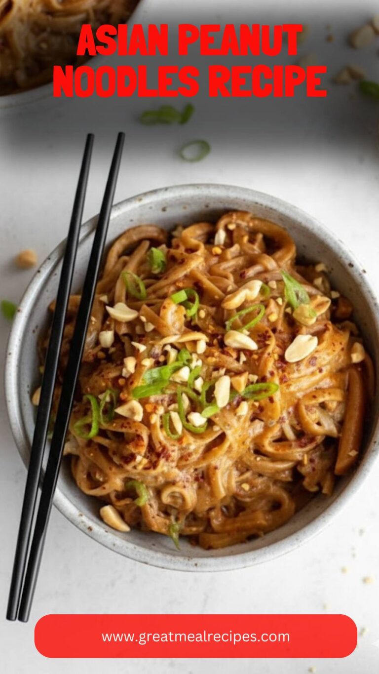 Asian Peanut Noodles Recipe – Great Meal Recipes