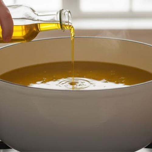 Step 1: Heat the Olive Oil