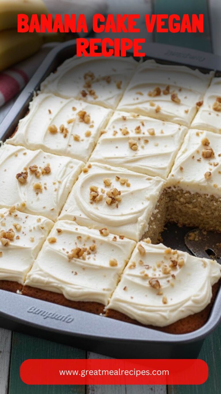 Banana Cake Vegan Recipe – Great Meal Recipes