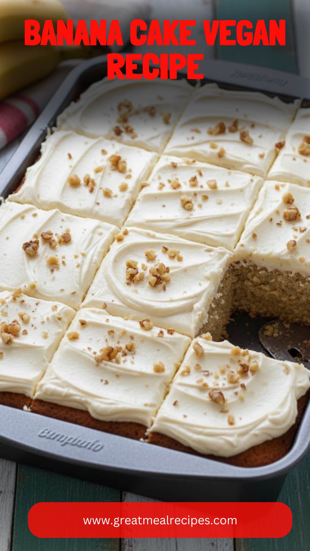 Banana Cake Vegan Recipe