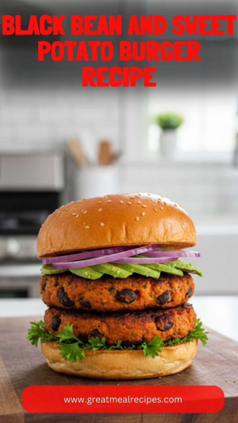 Black Bean And Sweet Potato Burger Recipe – Great Meal Recipes