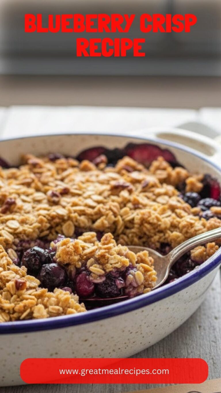 Blueberry Crisp Recipe – Great Meal Recipes