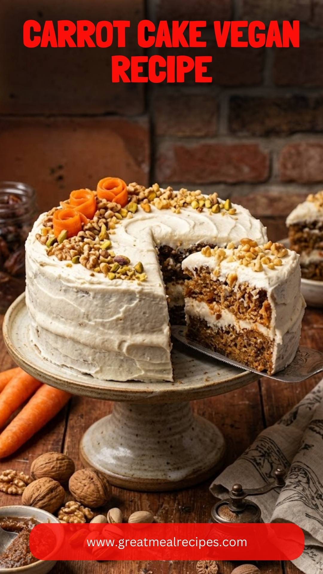 Carrot Cake Vegan Recipe