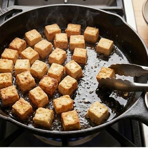 Step 3: Cook the Tofu Step 3: Cook the Tofu