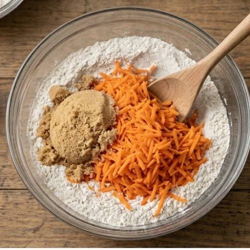 Step 3: Combine Sugar and Carrots