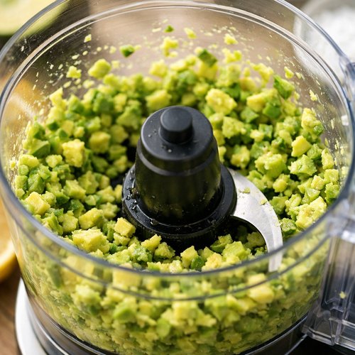 Step 3: Pulse to Break Down the Avocado