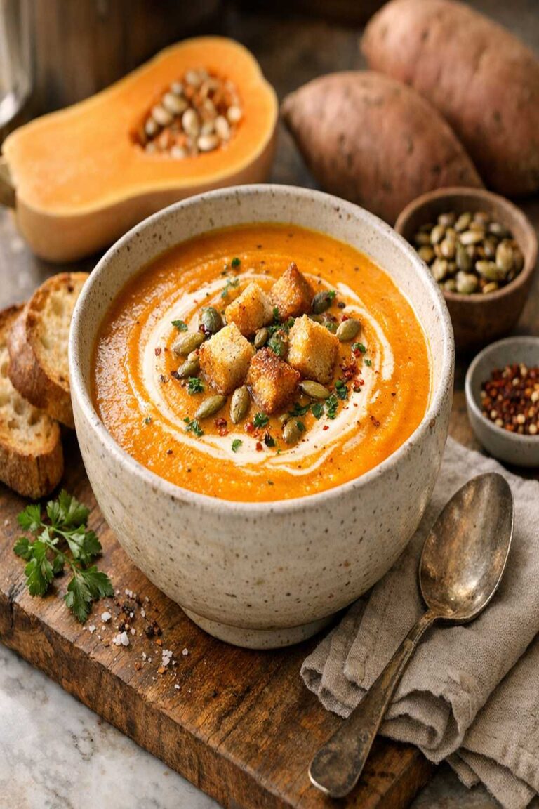 Butternut Squash And Sweet Potato Soup Recipe