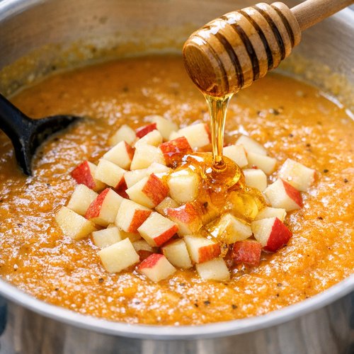 Step 3: Blend in the Apple and Honey