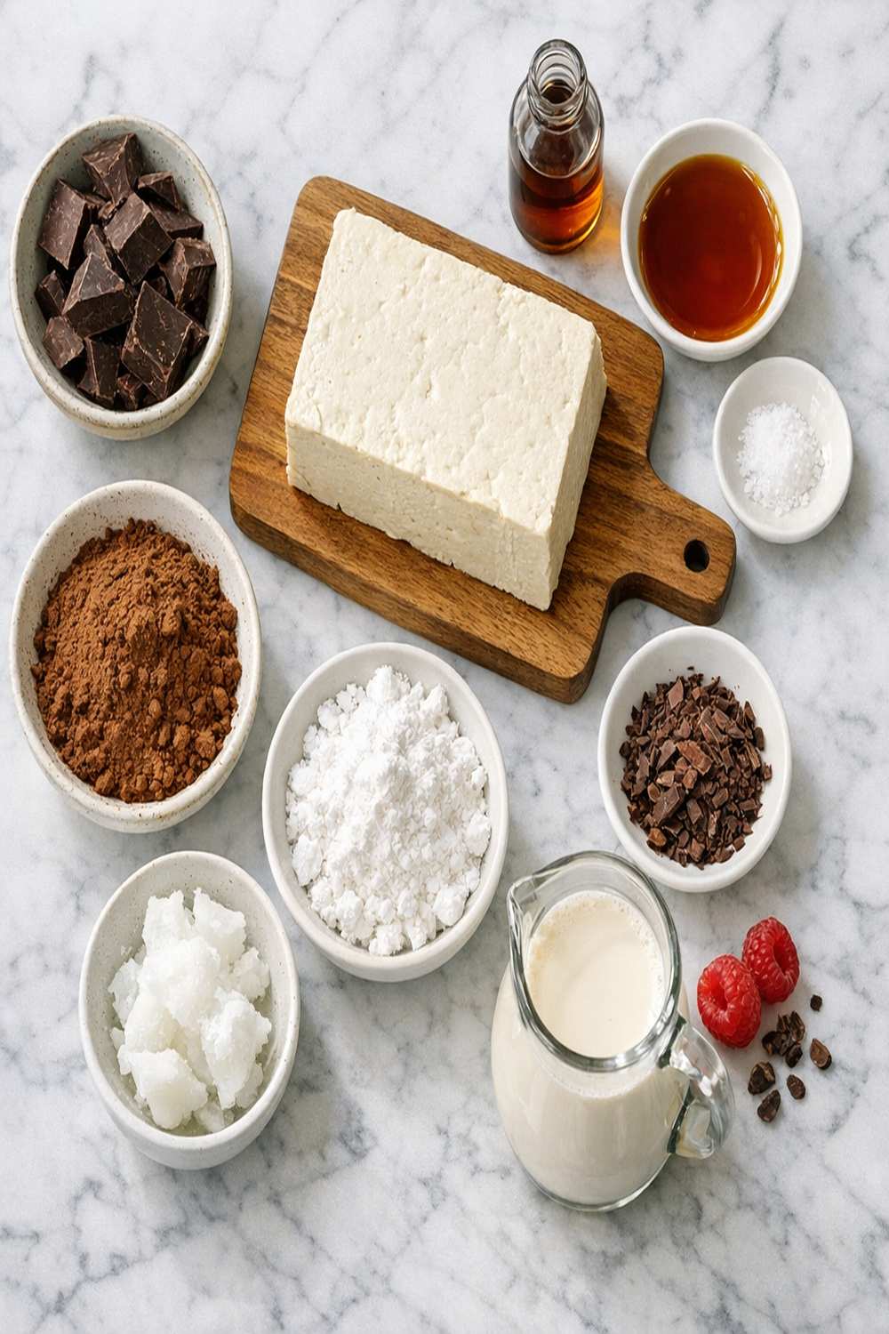 Chocolate Tofu Mousse Recipe ingredients