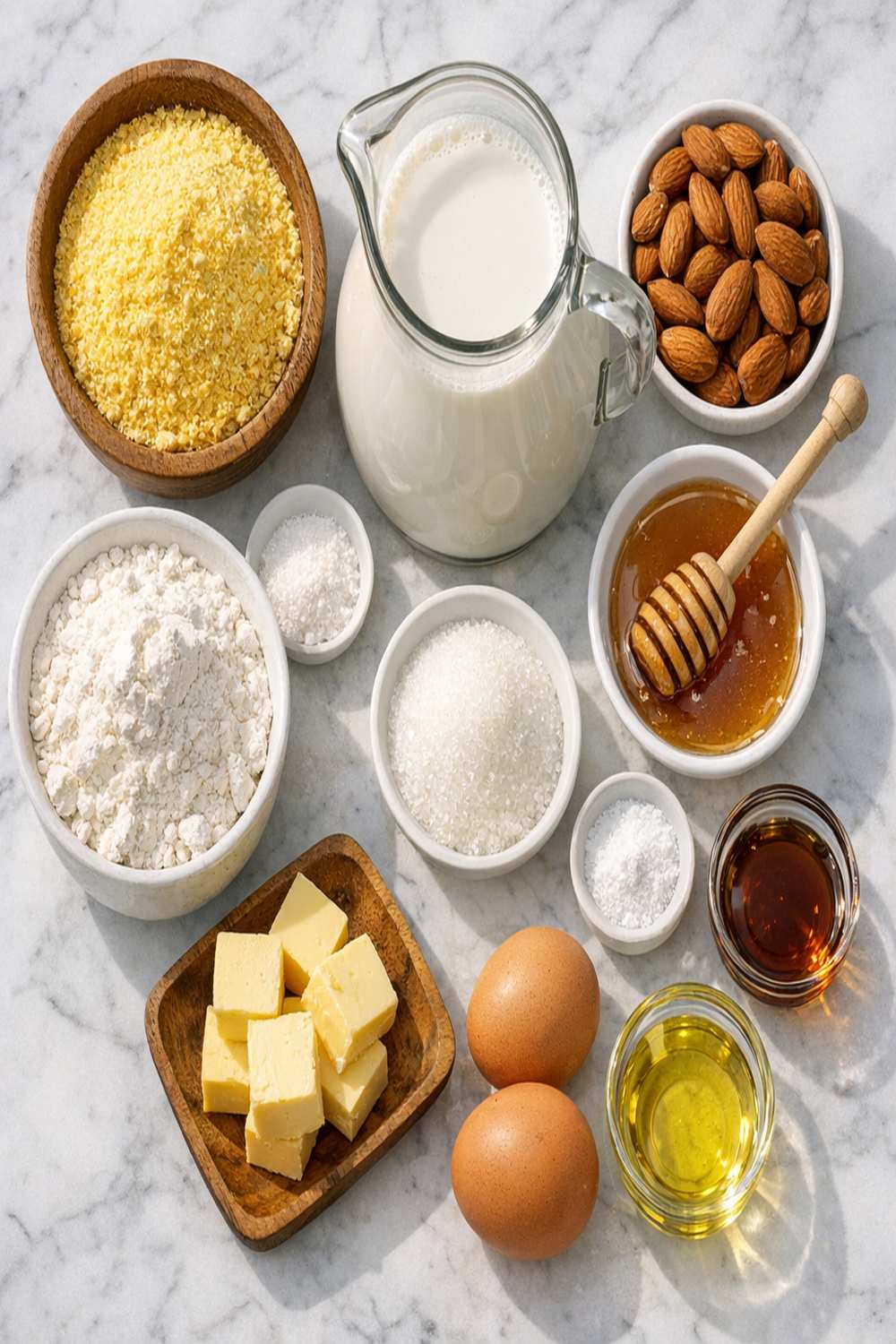 Cornbread Almond Milk Recipe ingredients