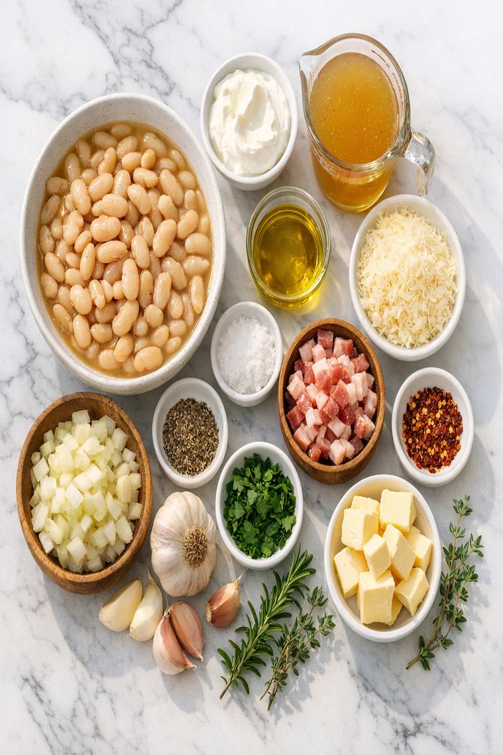Creamy Beans Recipe ingredients