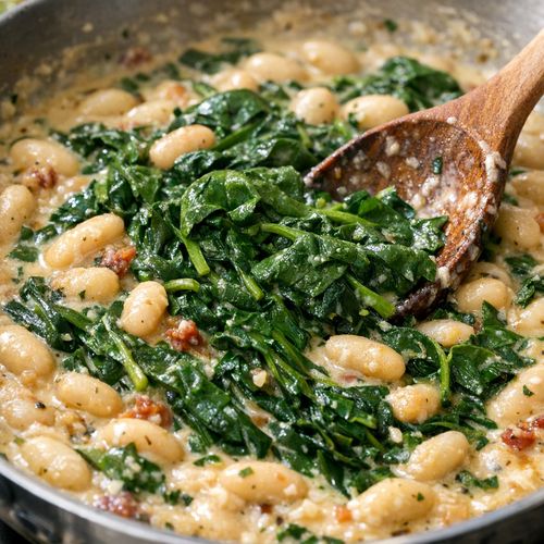 Step 5: Wilt the Spinach