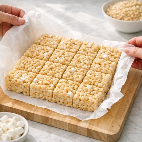 Step 8: Remove and Cut Into Squares
