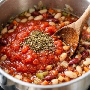 Easy Bean Soup Recipe Italian Mediterranean Fusion step 3