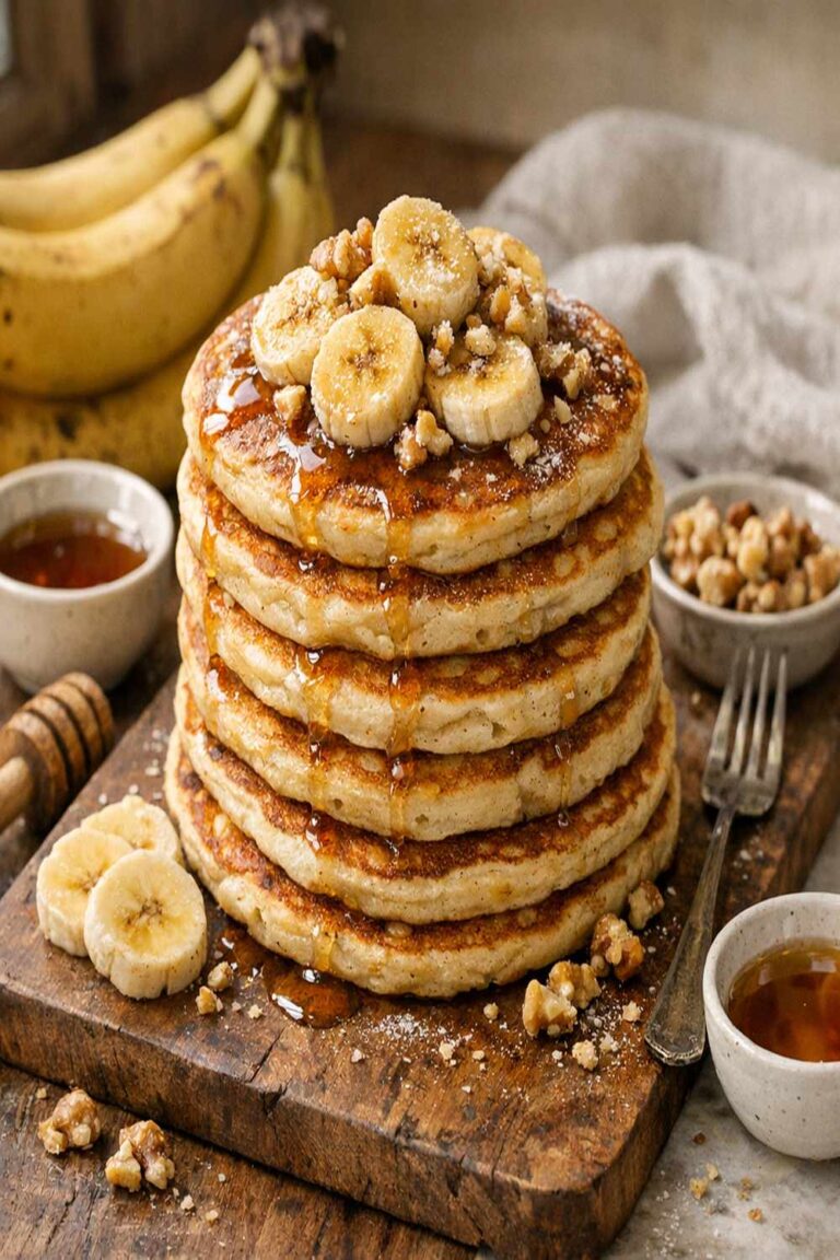Eggless Banana Pancake Recipe