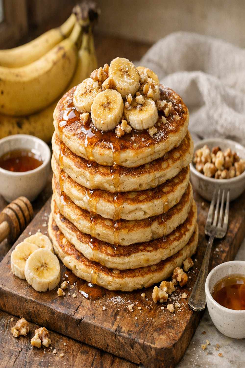 Eggless Banana Pancake Recipe