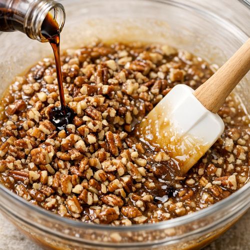 Step 5: Add Vanilla and Pecans