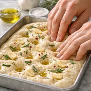 Garlic Focaccia Recipe step 8